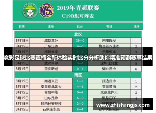 竞彩足球比赛直播全新体验实时比分分析助你精准预测赛事结果
